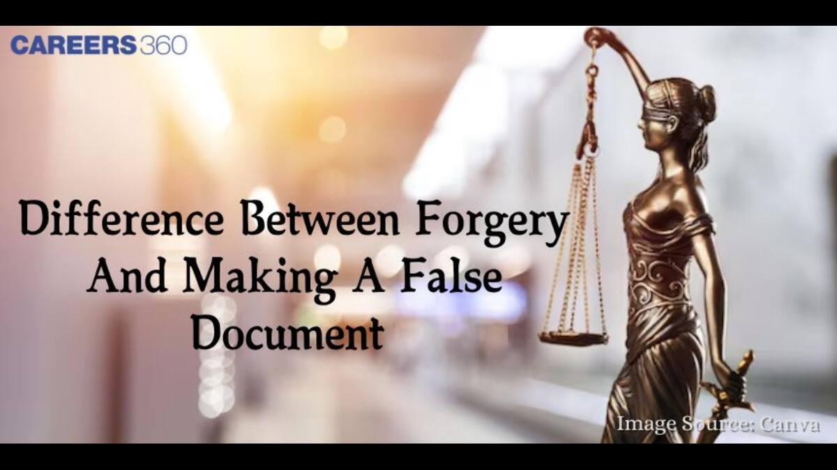 Difference Between Forgery and Making a false document